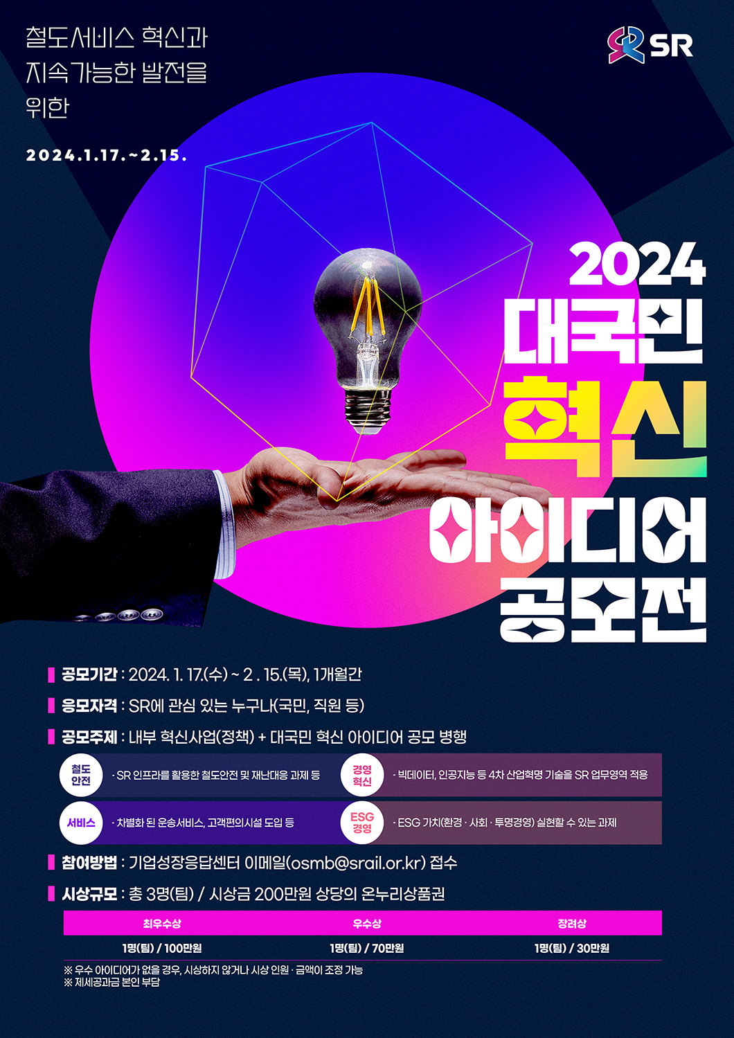 2024 대국민 혁신 아이디어 공모전 포스터