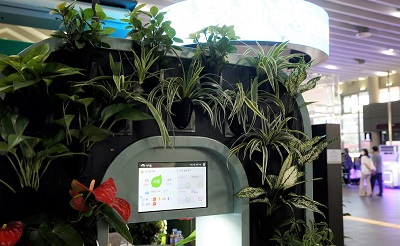 수서역에 IoT 기반 식물형 공기정화장치 도입
